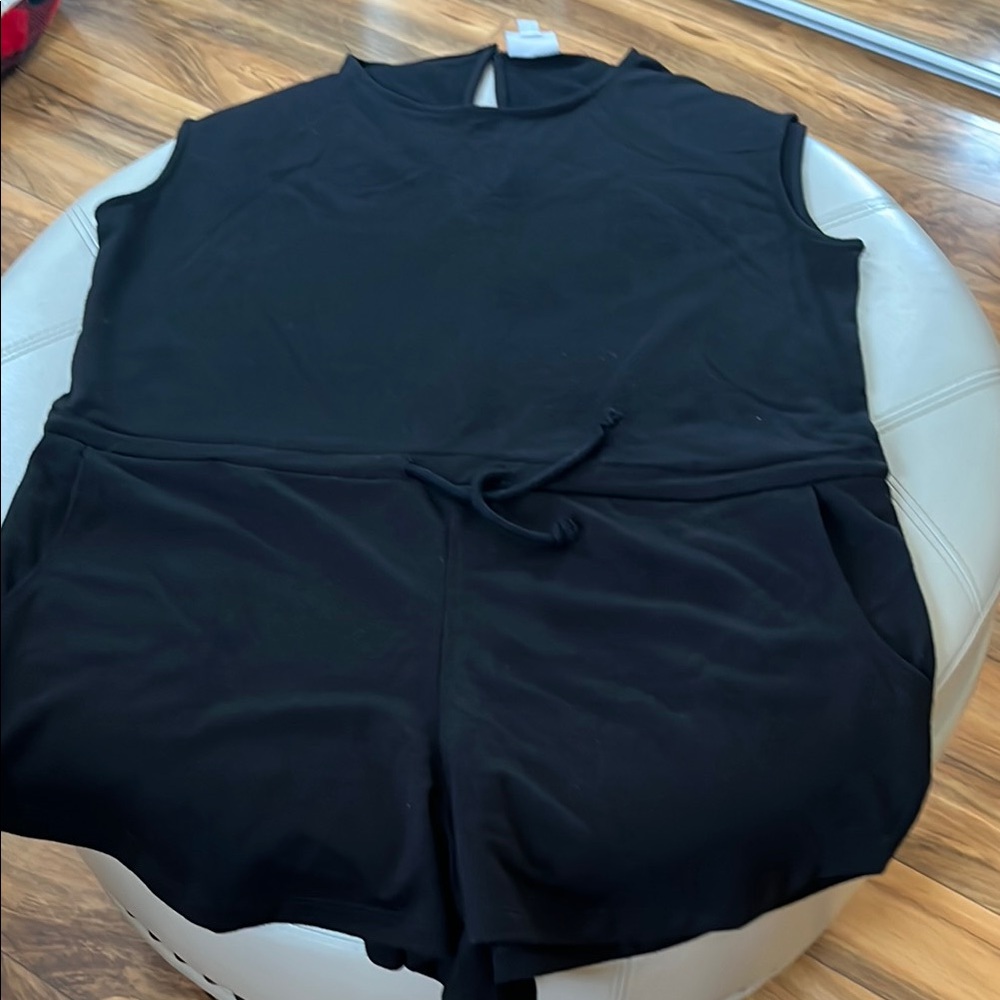 Black Sleeveless Romper